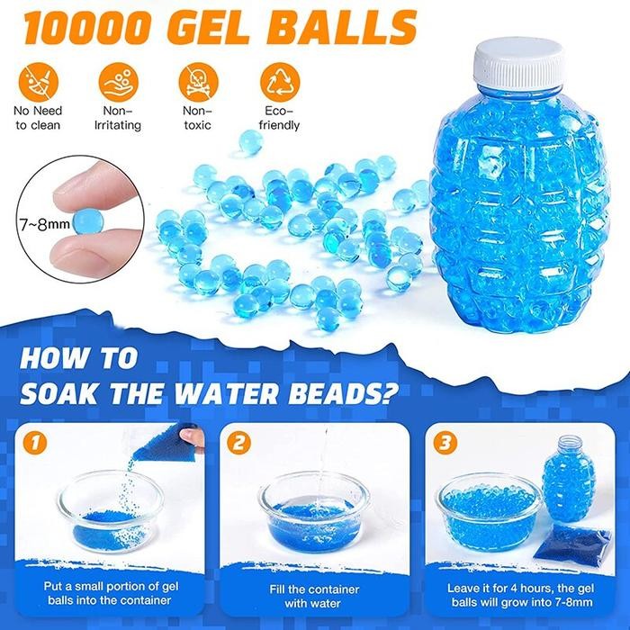 Playful Minds - Water Gel Blaster Gun Electric Shooting Water Gel Mainan Pistol