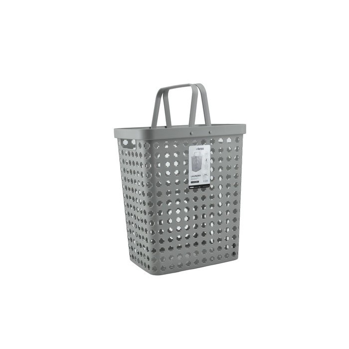 INFORMA - KERANJANG PAKAIAN - LAUNDRY BASKET WITH HANDLE GREY