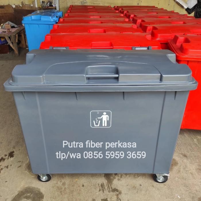 Tempat sampah besar-tong sampah besar-bak sampah besar VOLUME 660 L