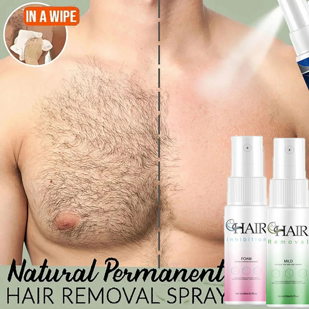 2 Minutes Fast Hair Removal Spray Painless Hair Growth Inhibitor Arm Armpit Leg Permanent Depilatory