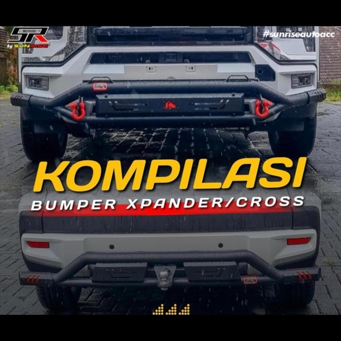 PREMIUM Bumper Rhino Armor V2 Xpander Cross Tanduk Depan Towing Bar Belakang