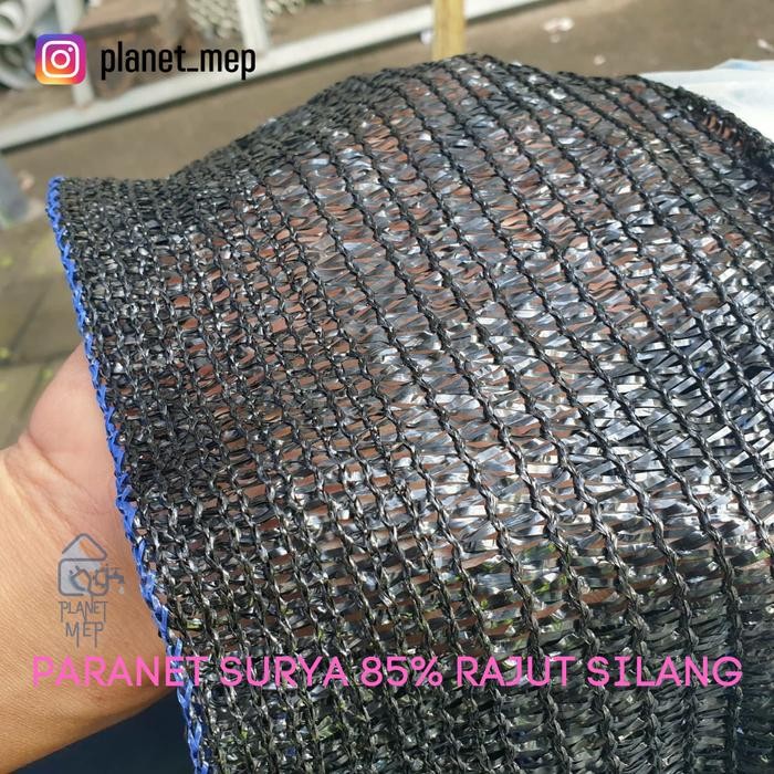 PREMIUM SURYA PARANET 85% ASLI MOTIF SILANG / SHADING NET / METERAN / ECERAN