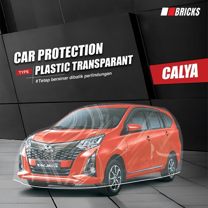 PREMIUM Sarung Mobil CALYA Plastik Cover Mobil Transparan Waterproof selimut mobil CALYA PE8