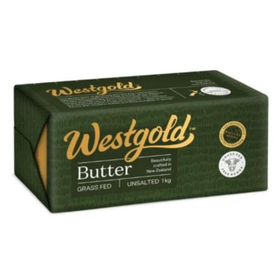 

WEST GOLD BUTTER UNSALTED/TAWAR KEMASAN ASLI 1KG , KHUSUS OJOL INSTANT