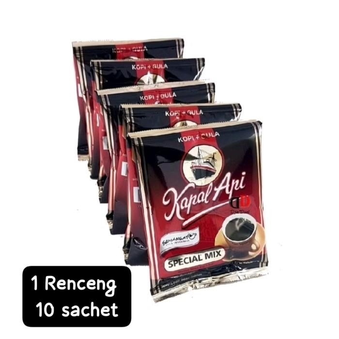 

Kopi Kapal Api Mix Spesial Kopi + Gula 10 Sachet x 23 gr