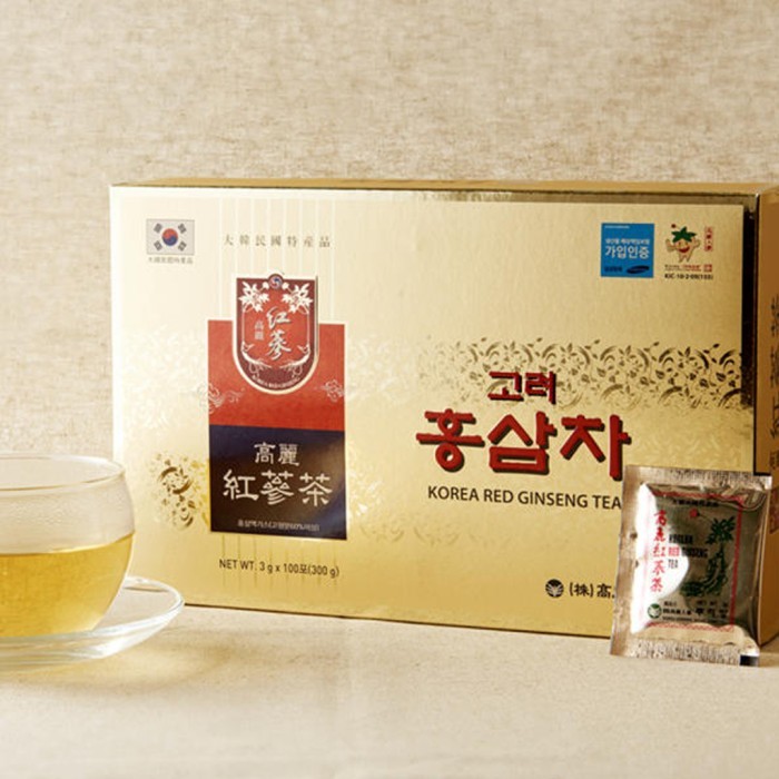 

Korea Red Ginseng Tea - Teh Herbal Ginseng Merah - 1 Box isi 100