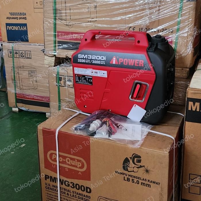 GENSET SUPER SILENT 3000 WATT AIPOWER USA BRAND SM3200 ORIGINAL