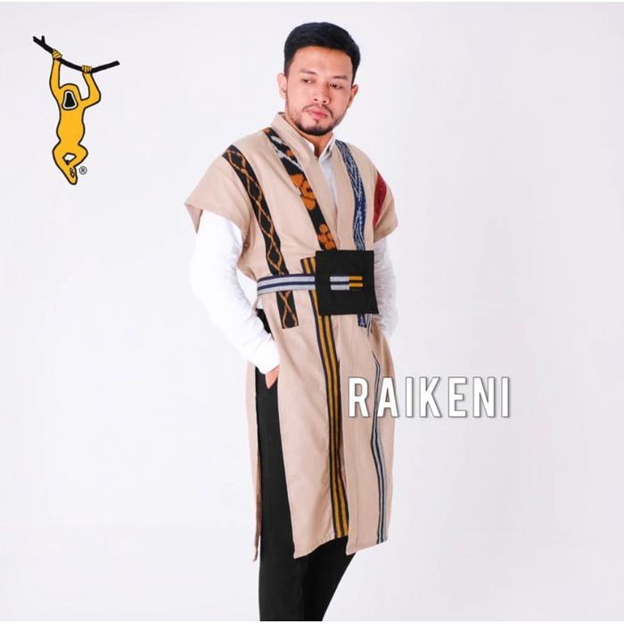 Ready Raikeni Kimono Karemba Panjang Kimono Batik Tenun Unik Outer Batik Tenun Vest Etnik Kimono