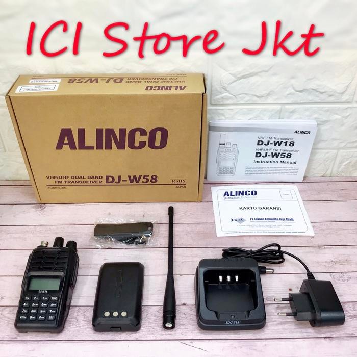 HT ALINCO DJ W58 / ALINCO W58 ORIGINAL GARANSI RESMI