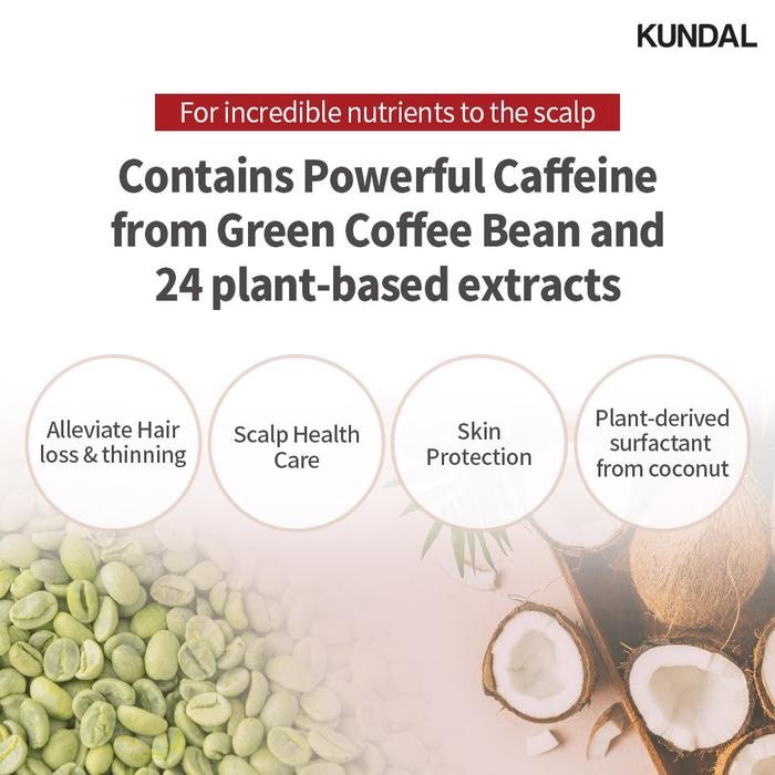 KUNDAL SCALP CARE AND CAFFEINE SHAMPOO WHITE MUSK 500ML
