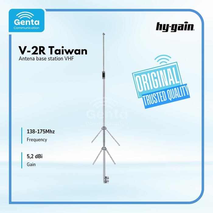ANTENA HY-GAIN V2R / HYGAIN V2R V 2R / ANTENA VHF 138-175MHZ TAIWAN GARANSI BARU ORIGINAL TERMURAH