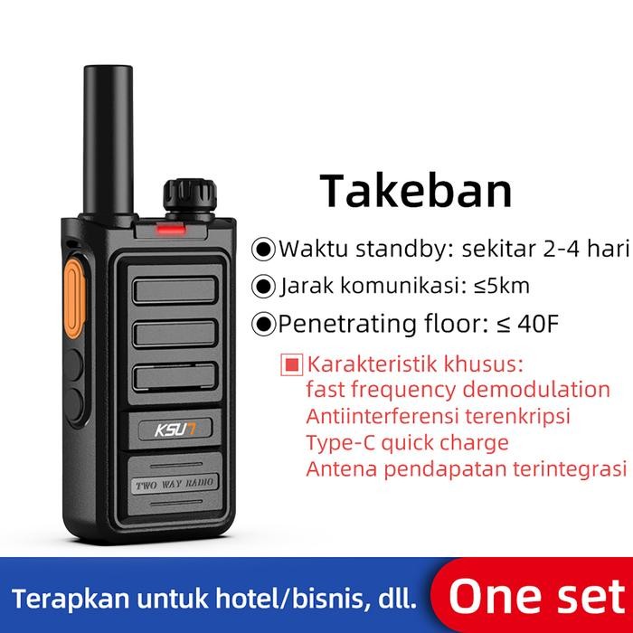 KSUN UHF HT MURAH JARAK JAUH 5KM WALKIE TALKIE KSUN-TKB 6WATT BAGUS HT WHIT SEAT CHARGER