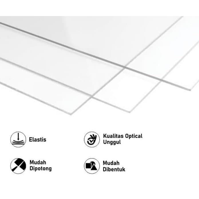 PREMIUM Acrylic / Akrilik Lembaran Bening 3MM x 1M x 2M