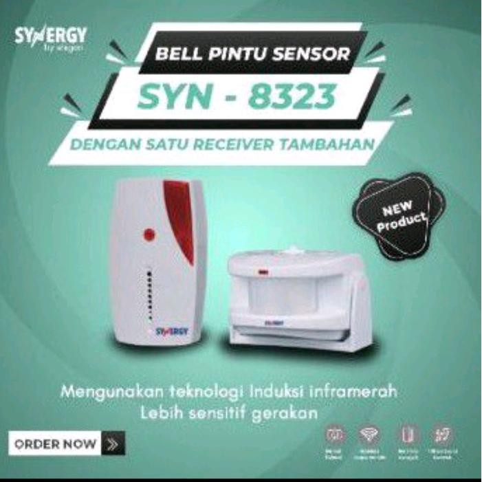 PREMIUM Bel Pintu / Door Bell Wireless SYNERGY SENSOR GERAK INFRARED SYN 8323