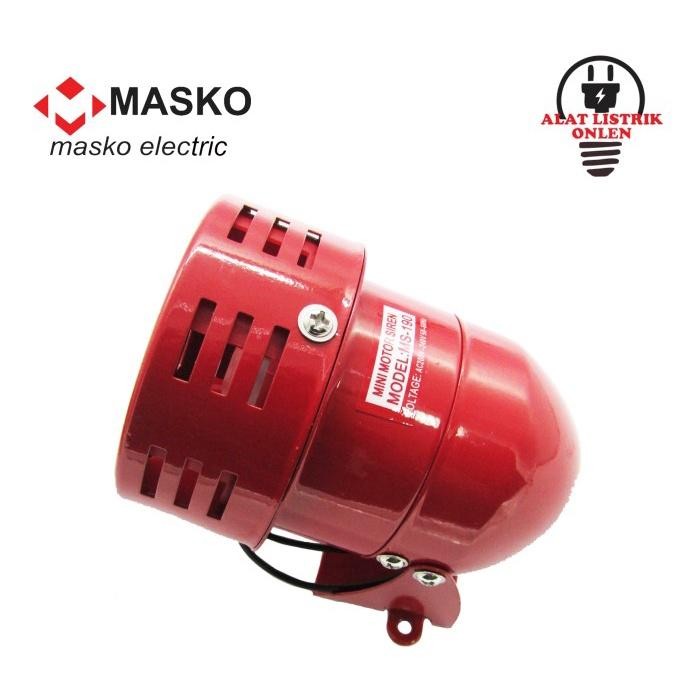 PREMIUM MINI ALARM SIRINE MS-190 220VAC MASKO SIRIN BEL BELL MS 190 MS190 BABY