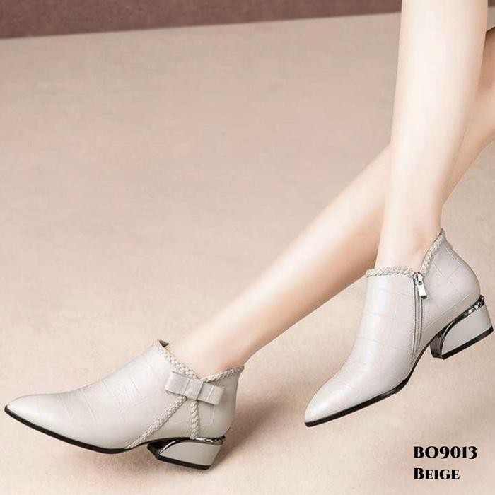 Sepatu Boots Flat Fashion Wanita Ala Korea Style Shoes Bo9013