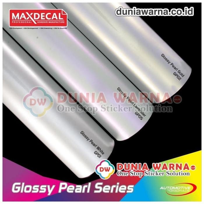 Maxdecal Gp Glossy Pearl Putih Mutiara Soft Lembayung Pelangi