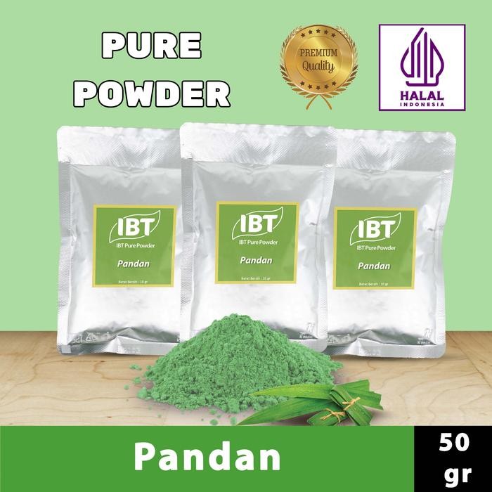 

Ready JT Pure Pandan Powder Murni Bubuk Import Makanan Kue 50 gr