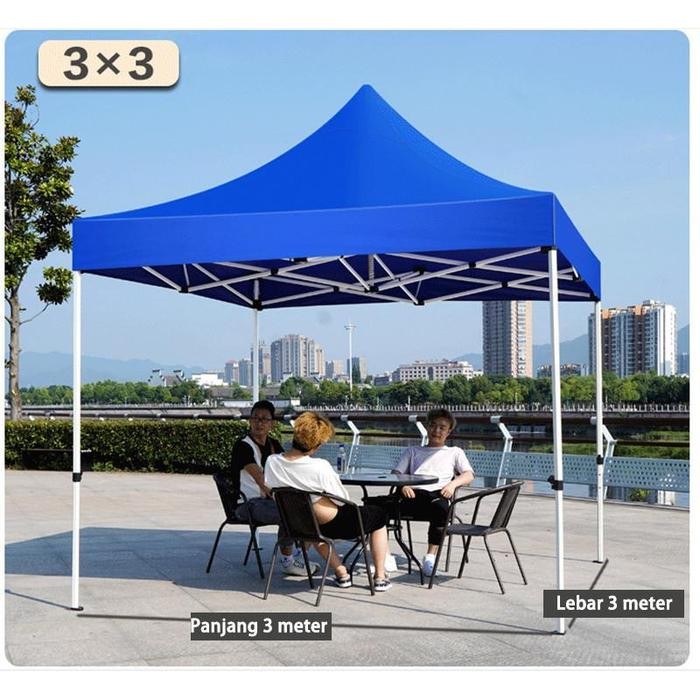 JOY Terpal Tenda/Atap Tenda Lipat/AtapTenda Lipat 3x3/2x2/2x3 Terpal Atap Anti Panas Kain Oxford