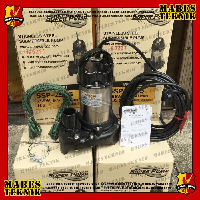 MITSUBISHI SUPERPUMP SSP 255 S / SSP255S - POMPA CELUP - NON OTOMATIS
