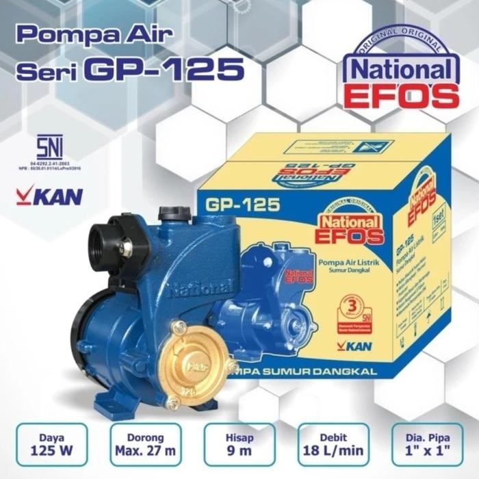 POMPA AIR SUMUR DANGKAL NATIONAL EFOS GP125
