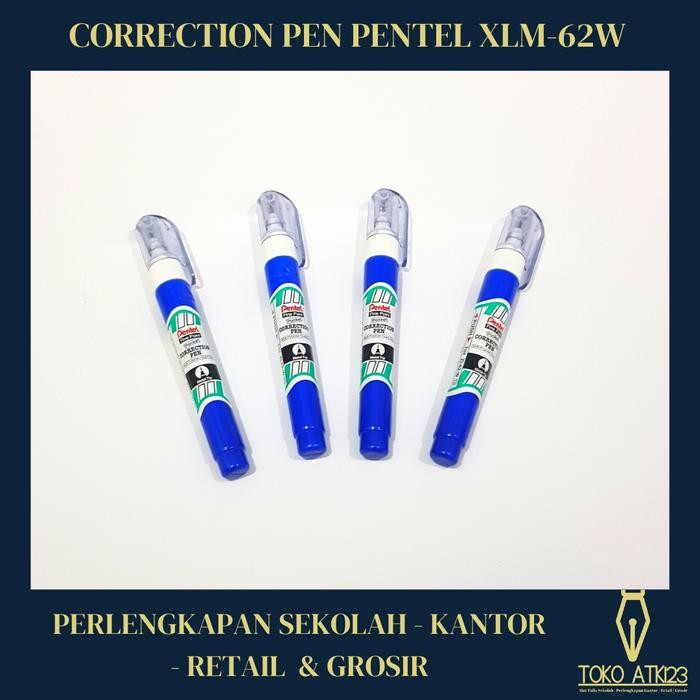 

correction pen / stipo cair pentel fine point xlm-62w kode 99