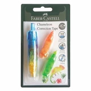 

correction tape chameleon + 2 refill faber-castel / stipo kertas kode 466