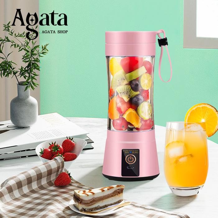 Blender Juicer Cup Portable Mini Juicer Cup 6 Mata Pisau USB Electric - HM-03