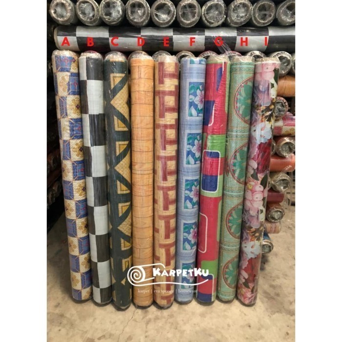 Ready JT [1 ROLL] Karpet Plastik Vinyl (@15-20 Mtr) Taplak Meja & Alas Lantai