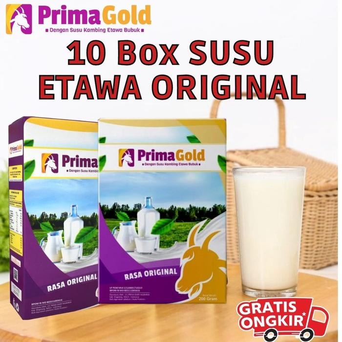 

Barbara.storee PAKET 10 BOX SUSU KAMBING ETAWA BUBUK PRIMA GOLD ORIGINAL