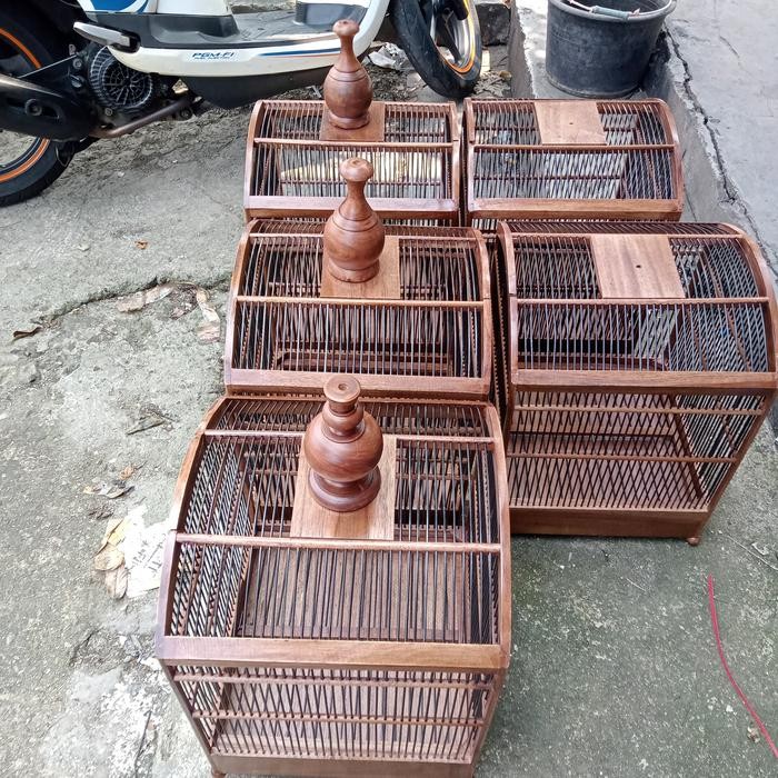 sangkar/kandang penjinak wambi warna coklat