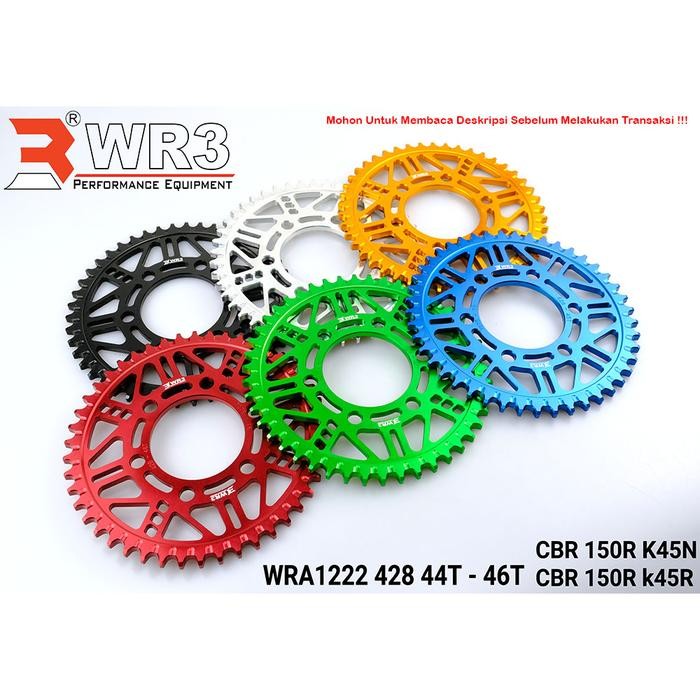 Gear Belakang Wr3 428 Wra1222 Cbr 150R K45N / Cbr 150R K45R 202