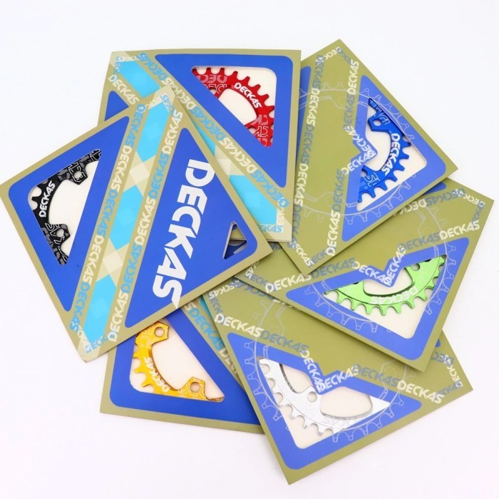 Chainring Deckas Oval Bcd96 Asimetris 32T 34T 36T 38T- Narrow Wide #Gratisongkir