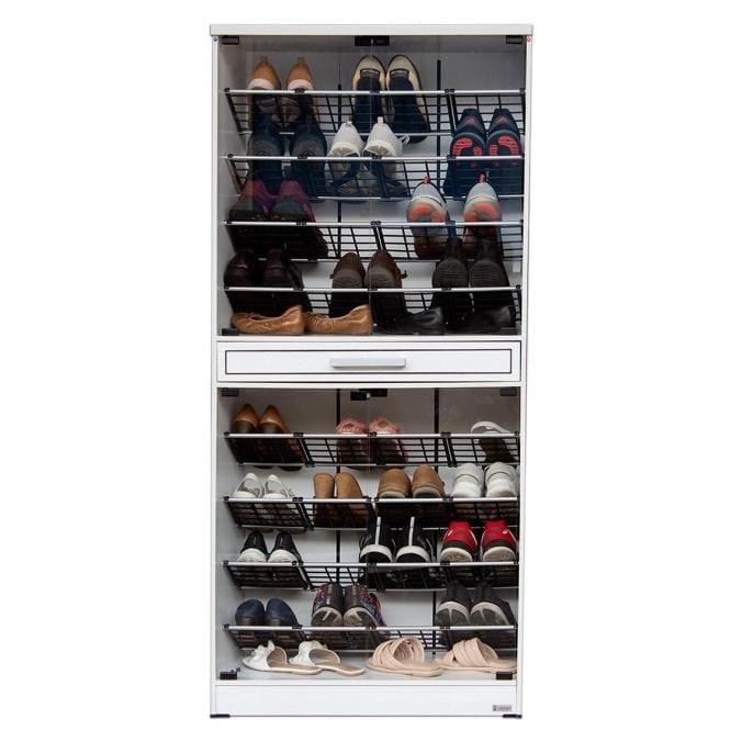 RAK SANDAL KACA RAK SEPATU LEMARI SANDAL LEMARI SEPATU HUGA 4700 425