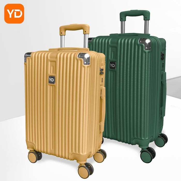 Koper Bagasi 24 inch 2037 Anti Pecah Kabin Size Roda 4 360derajat Double Zipper