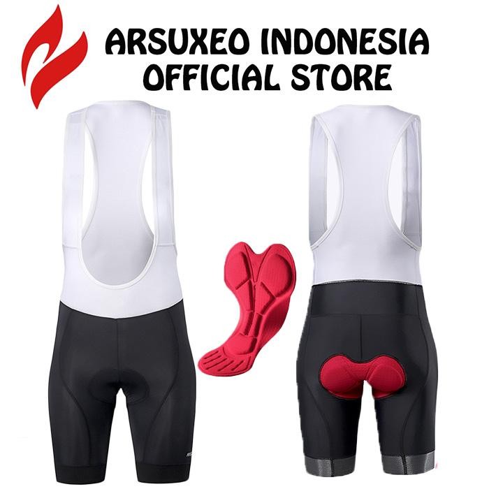 BIB Shorts Celana Sepeda BIB Padding Gel / Arsuxeo 008
