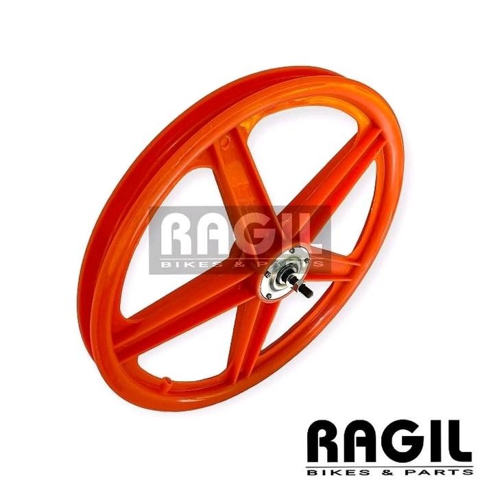RODA RACING BINTANG 5 SEPEDA 18 20 INCH BMX VELG PALANG MERAH HIJAU ORANYE BIRU WHEELSET KIPAS ATOM