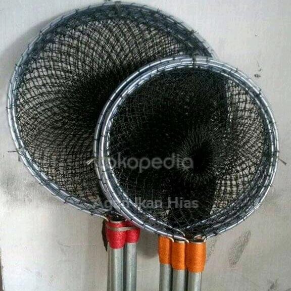 serok ikan besar gagang besi