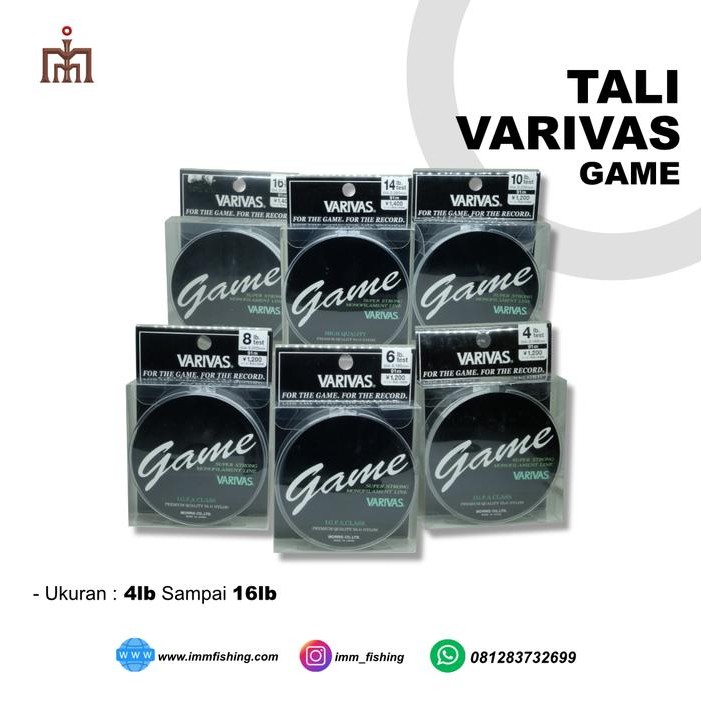 Senar Nylon VARIVAS Game 91M 0.18/6lb