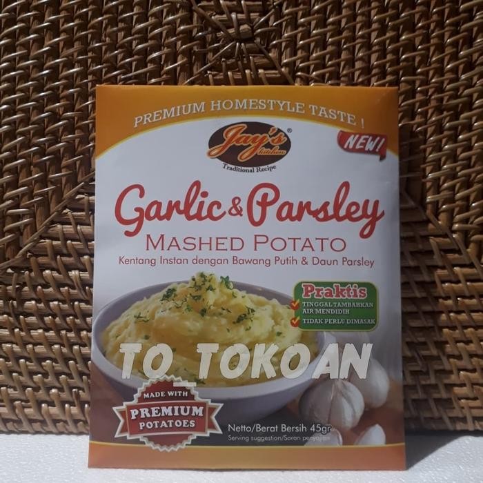 

JAY'S JAYS GARLIC & PARSLEY MASHED POTATO 45 GR