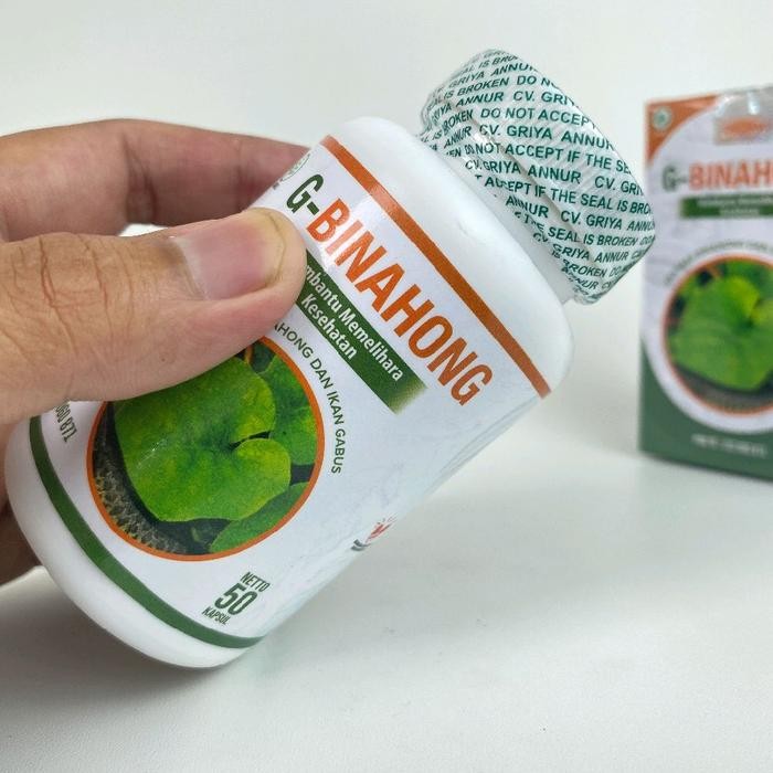 Binahong Plus Ikan Gabus 50 Kapsul Original G Binahong Kutuk Original - Promo Hemat