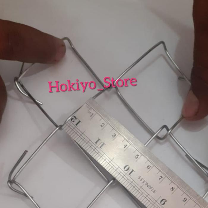 PREMIUM kawat pagar / Kawat Harmonika Galvanis lubang 5 cm tinggi 1 meter