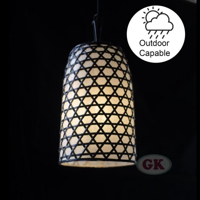 PREMIUM Lampu gantung cafe , Lampu hias taman ,lampu cafe outdoor DR90