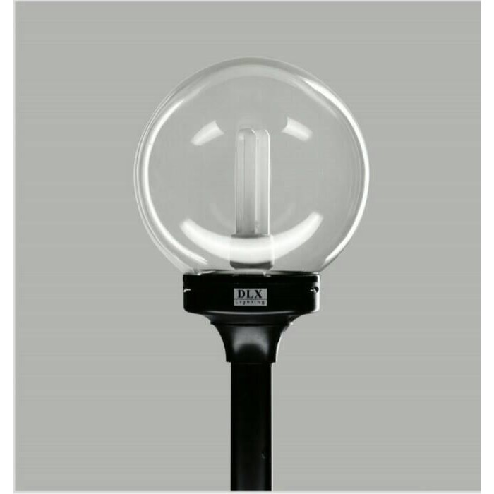 PREMIUM lampu taman bulat bening diameter 22,5cm