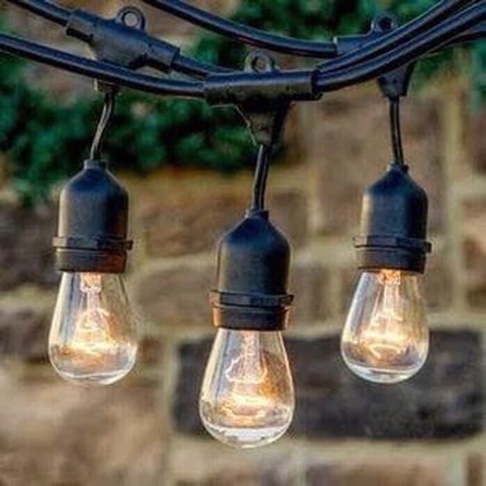 PREMIUM Kabel Fitting Lampu outdoor 10 meter 10 fitting
