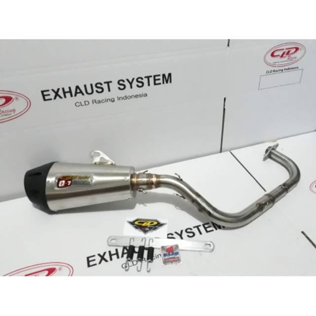 KNALPOT CLD RACING BEAT KARBU/SCOOPY/BEAT ESP/SCOOPY FI/VARIO 110 TYPE C7 INLET 38 MM C7 INLET 50 MM