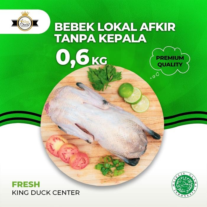 

DAGING BEBEK LOKAL AFKIR 0,6KG TANPA KEPALA KAKi