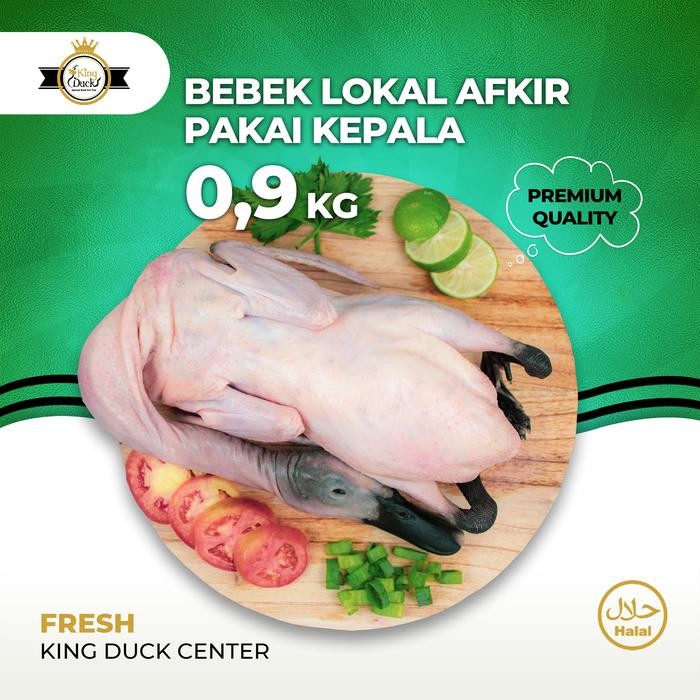 

DAGING BEBEK LOKAL AFKIR 0,9 KG PAKAI KEPALA FRESH / FROZEN