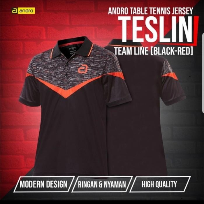 Terbaru Kaos Shirt Tenis Meja Pingpong Andro Teslin Terbaru