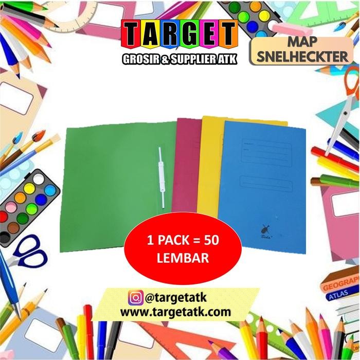 

[Deli Atk] Stopmap Kertas / Stop Map Folio / Stofmap Warna Snelhecter